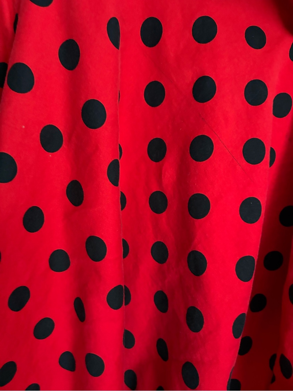 Grace Karin Red Midi Dress with Black Polka Dots - Picture 7 of 8